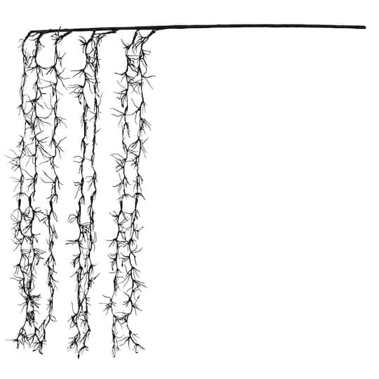 34" Black Hanging Leaves Stem by Ashland®